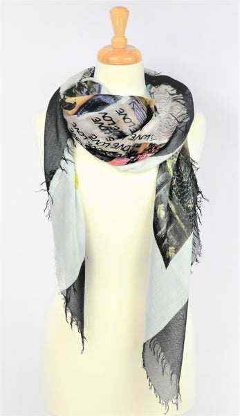 Scarf scarves luxury wrap women handmade silk modal Italy christina Texadia Fashion