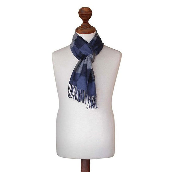 Scarf scarves wrap men alpaca wool handmade blue peru Texadia Fashion